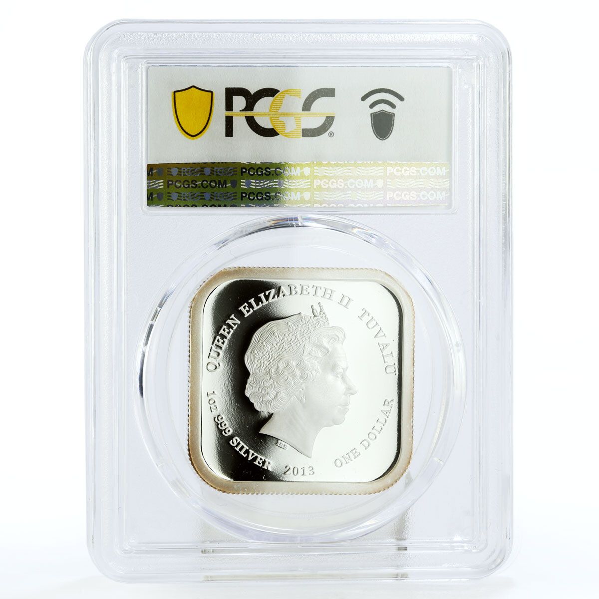 ツバル 1ドル トラファルガー広場 ロンドン ウェストミンスター PR70