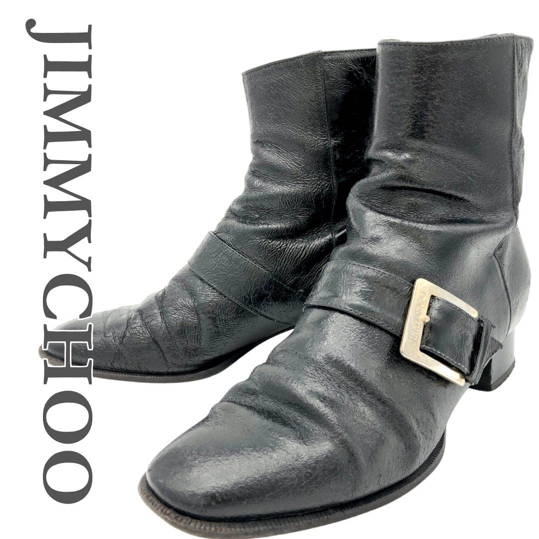 JIMMY CHOO ブーツ 本革 ブラック 2309 A