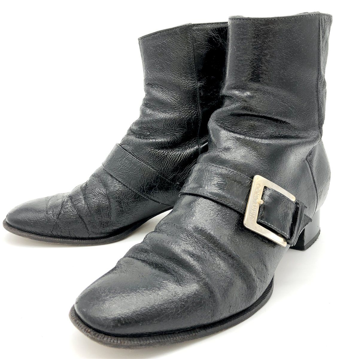 JIMMY CHOO ブーツ 本革 ブラック 2309 A