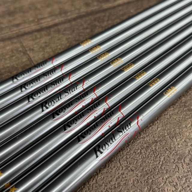 希少 レア 未使用保管品 GMA Royal Star JOSP-5550 FLEX-Jumbo アイアン シャフト 8本セット AXIV ゴルフ ロイヤルスター 不揃い / 515034