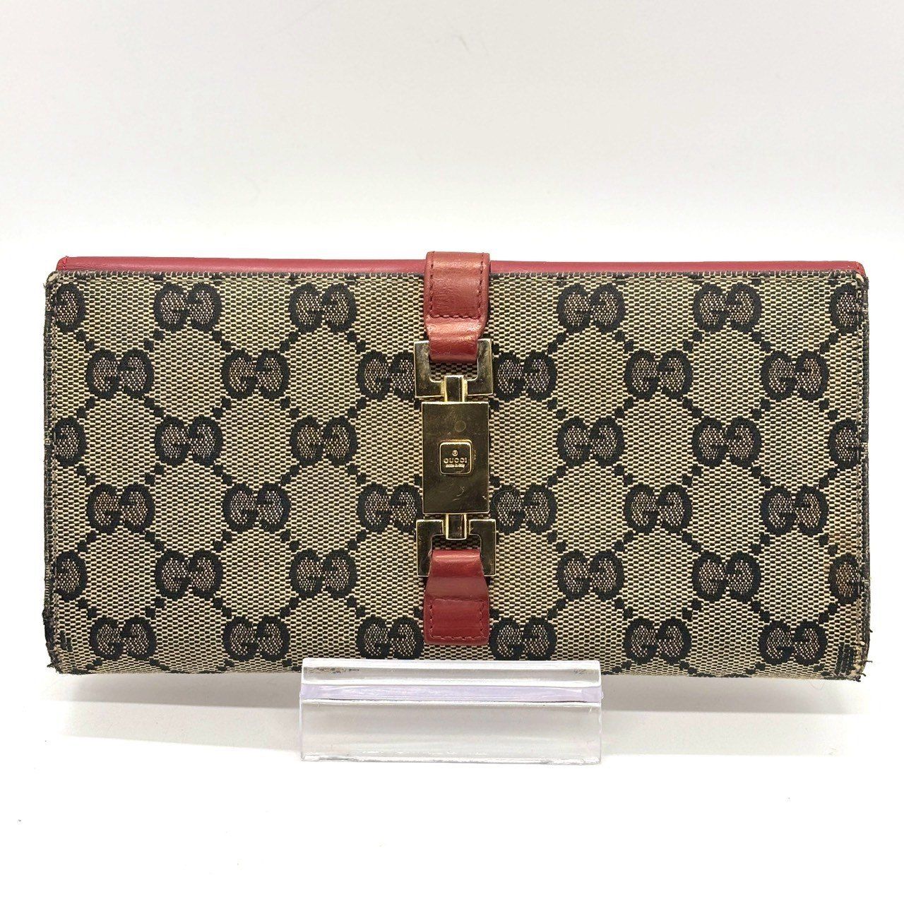 ヴィンテージに宿る色気】 GUCCI グッチ ジャッキー金具 長財布 GG
