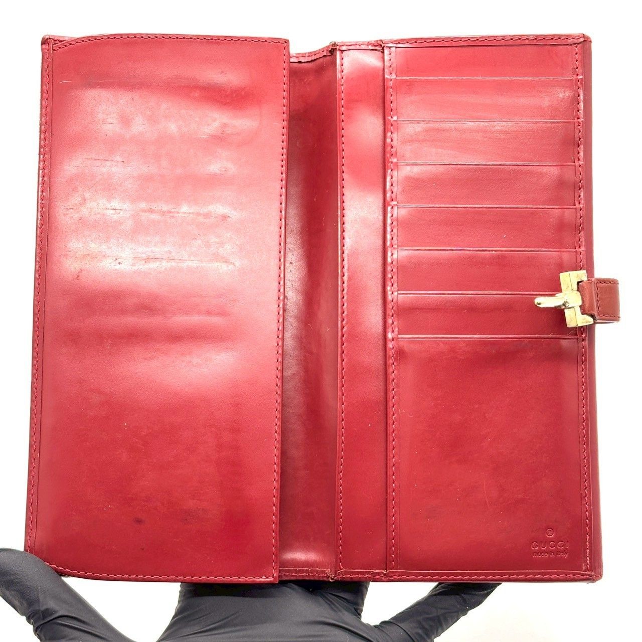 ヴィンテージに宿る色気】 GUCCI グッチ ジャッキー金具 長財布 GG