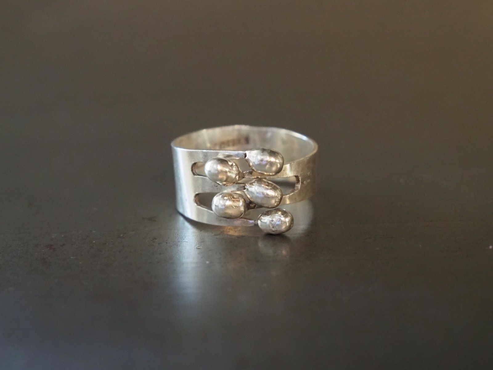 Mexico silver design ring 20号 メキシカンジュエリー デザインリング