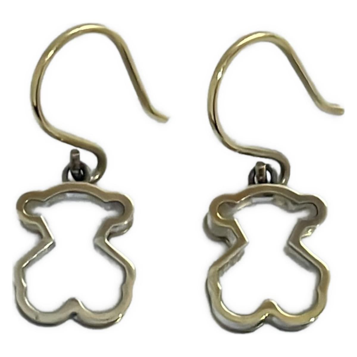 TOUS トウス ピアス - ゴールド×クリア クマ