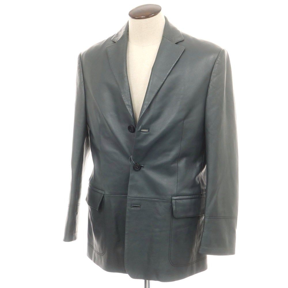 中古】ジバンシィ GIVENCHY ラムレザー 3B カジュアルジャケット