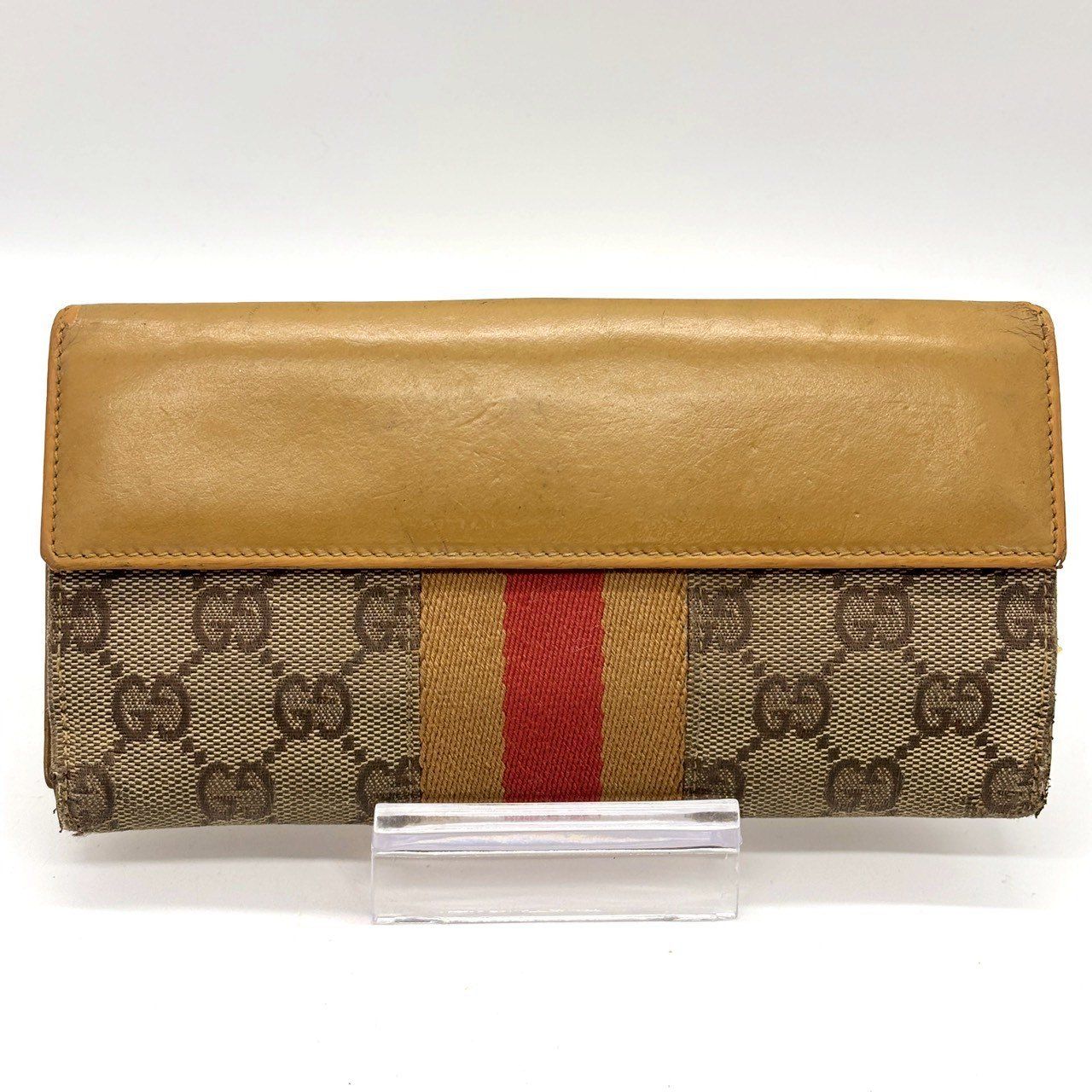 ヴィンテージに宿る存在感】 GUCCI グッチ 長財布 ジャッキー 金具 GG