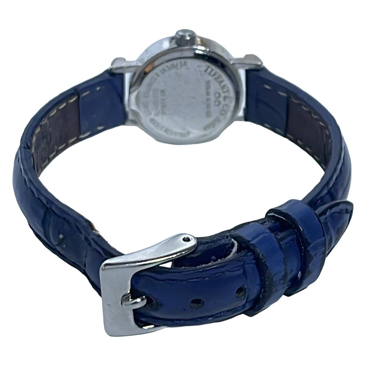  TIFFANY Co ティファニー 腕時計 アトラスラウンド S 0640 レディース 革ベルト シルバー その他 時計