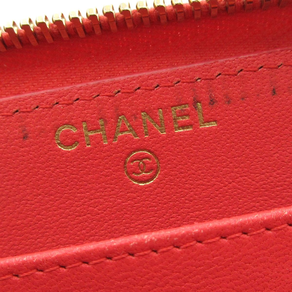 CHANEL(シャネル) 長財布 Vステッチ/マドモアゼル ピンク ラウンド