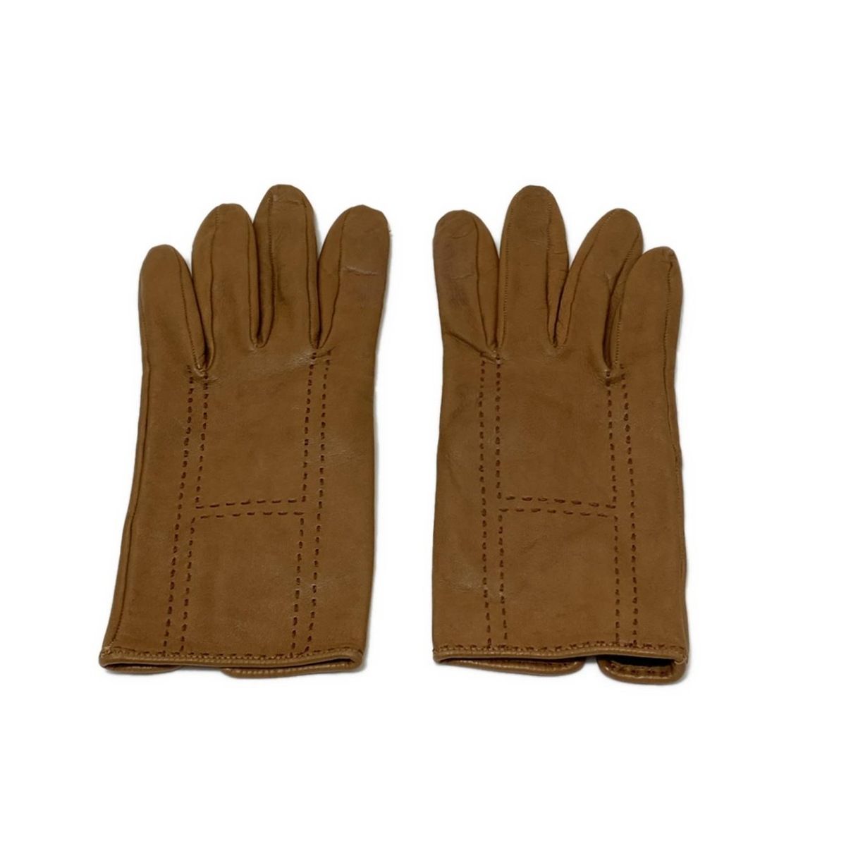 HERMES(エルメス) 手袋 7 レディース - ブラウン H刺繍 レザー - メルカリ