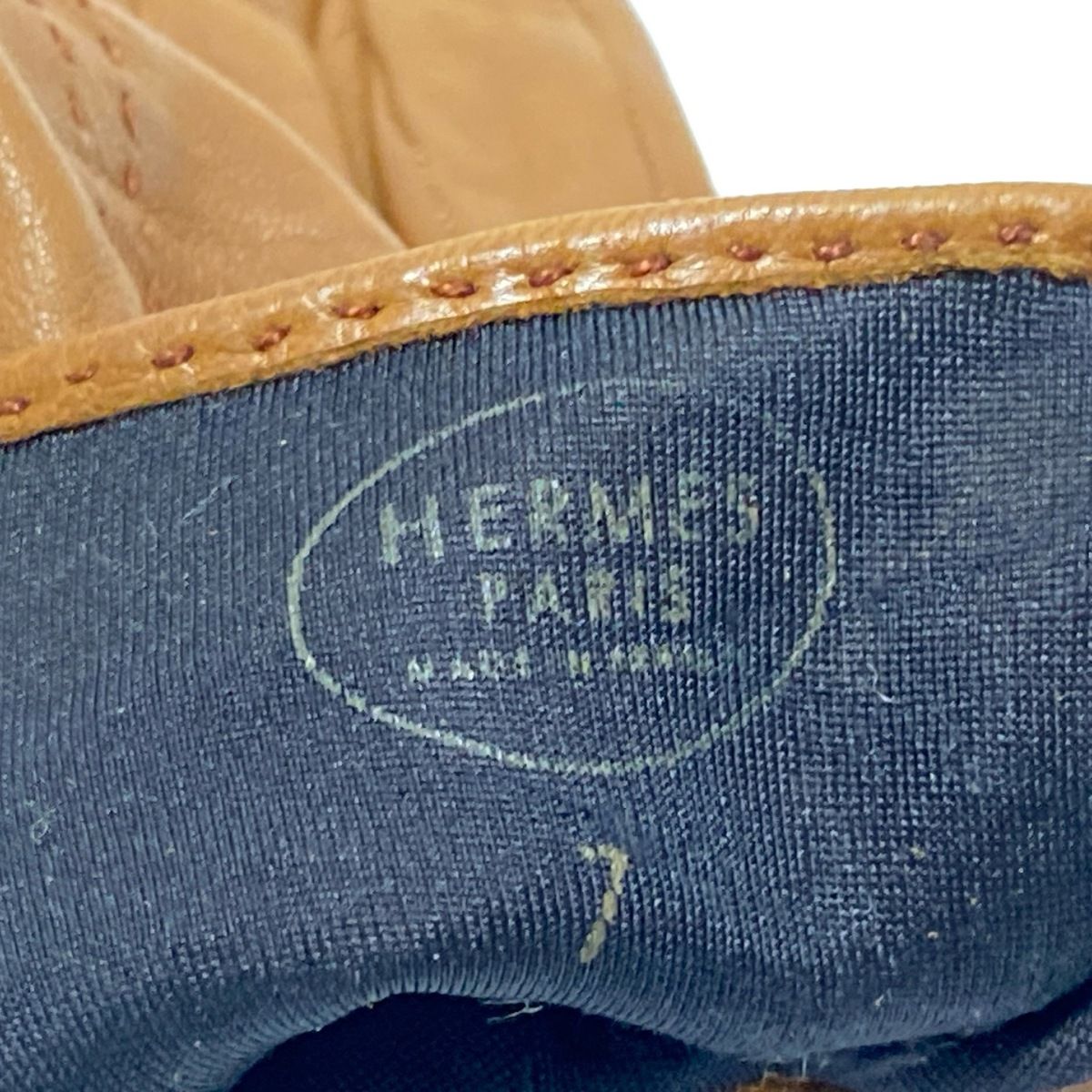 HERMES(エルメス) 手袋 7 レディース - ブラウン H刺繍 レザー - メルカリ
