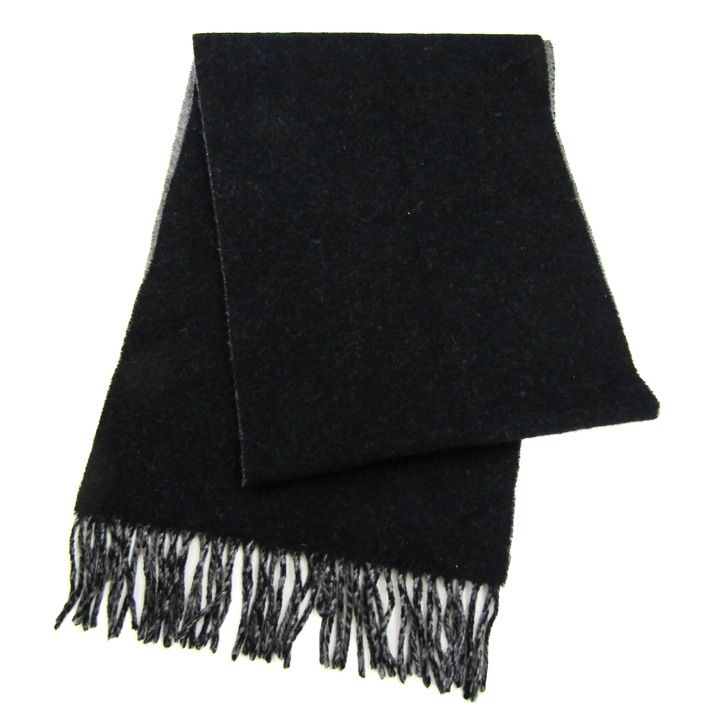 コーチ マフラー ストール ロゴ バイカラー ブランド メンズ ブラック