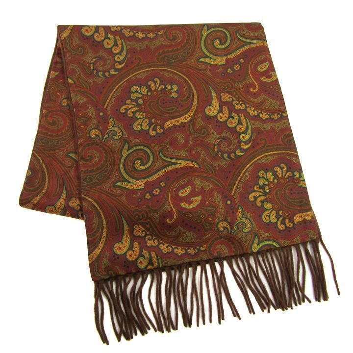 エトロ マフラー ストール カシミヤ ペイズリー ブランド メンズ