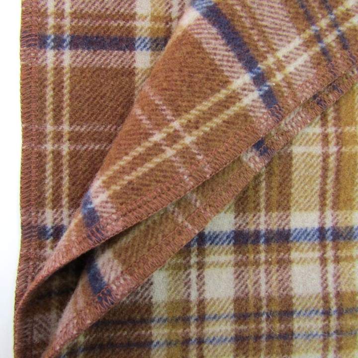 アクアスキュータム ひざ掛け ストール チェック柄 ウール ブランド