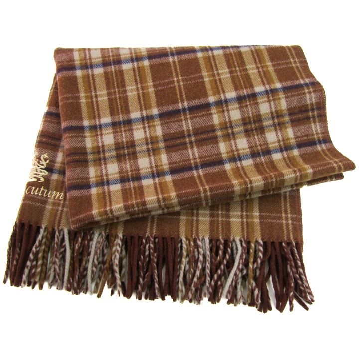 アクアスキュータム ひざ掛け ストール チェック柄 ウール ブランド
