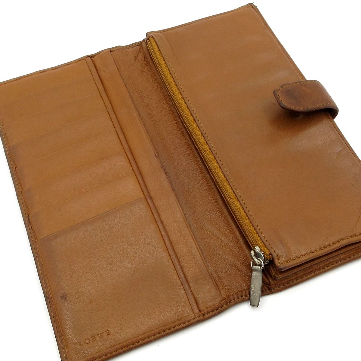LOEWE(ロエベ) 長財布 - ブラウン レザー - メルカリ