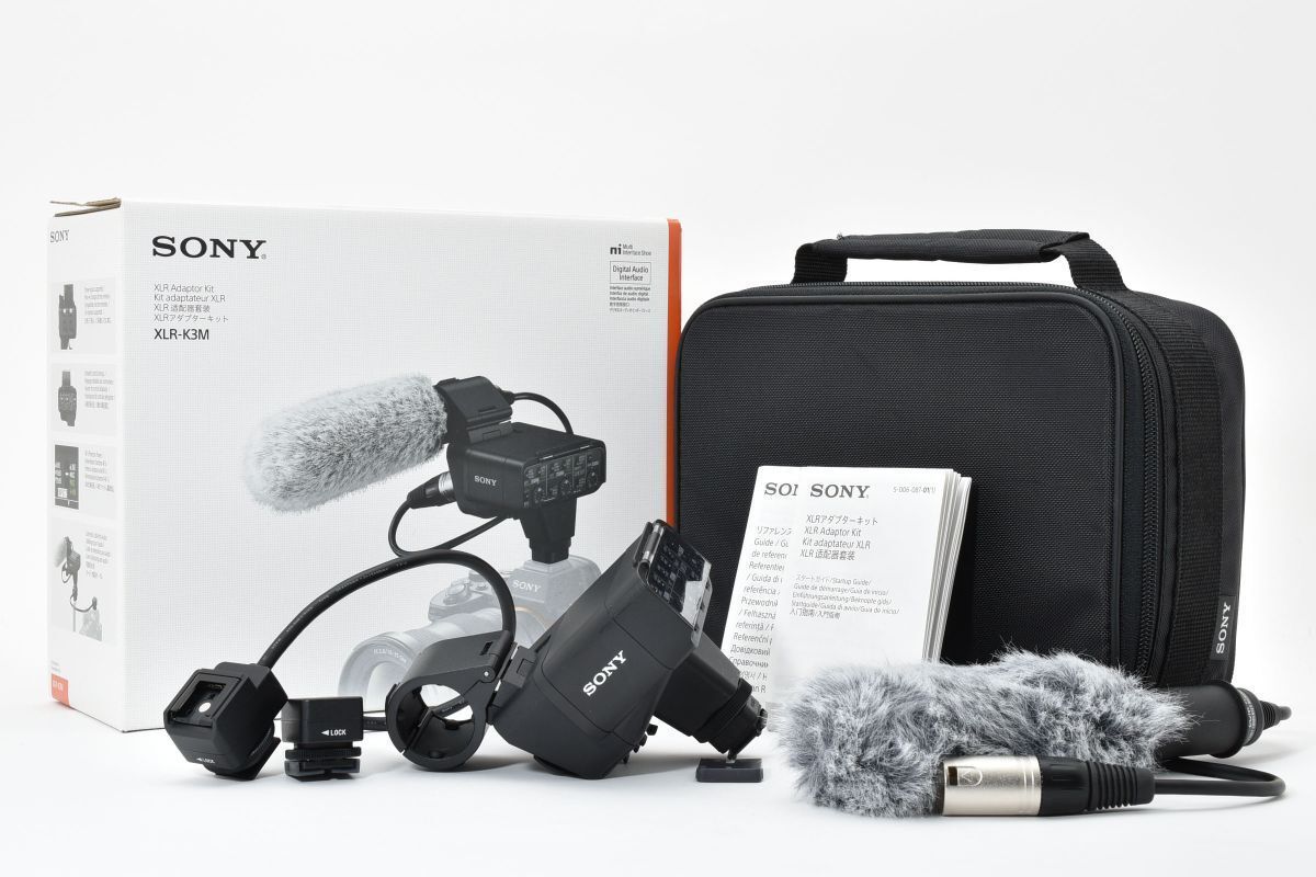 SONY XLR-K 3 M カメラ用 XLRアダプターキット 単一指向性マイク ウインドスクリーン付属 AYM 5014 398