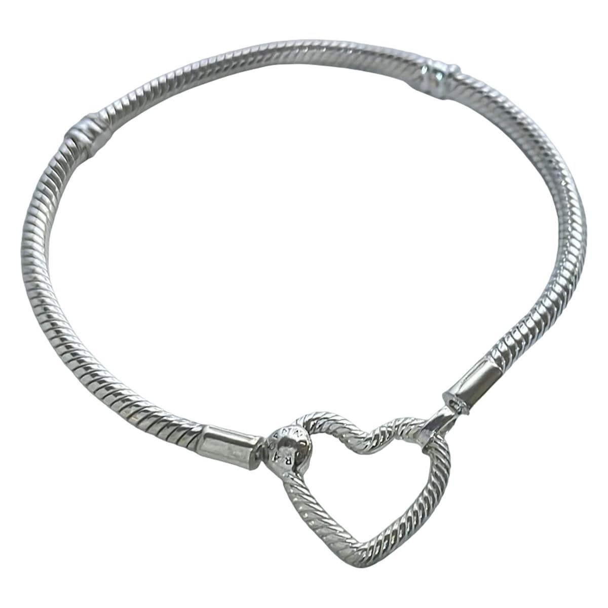 PANDORA(パンドラ) ブレスレット美品 - シルバー ハート - メルカリ