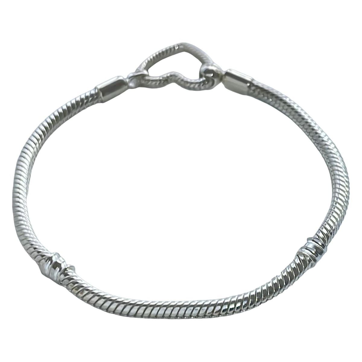 PANDORA(パンドラ) ブレスレット美品 - シルバー ハート - メルカリ