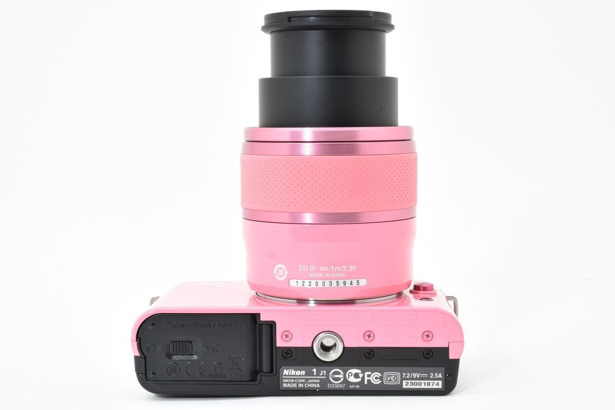 ショット数6164回 美品 Nikon 1 J1 ピンク + 30-110mm F3.8-5.6 VR