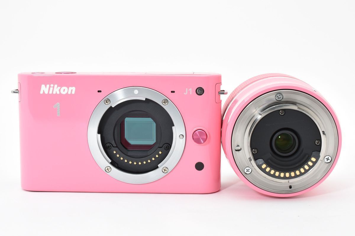 ショット数6164回 美品 Nikon 1 J1 ピンク + 30-110mm F3.8-5.6 VR