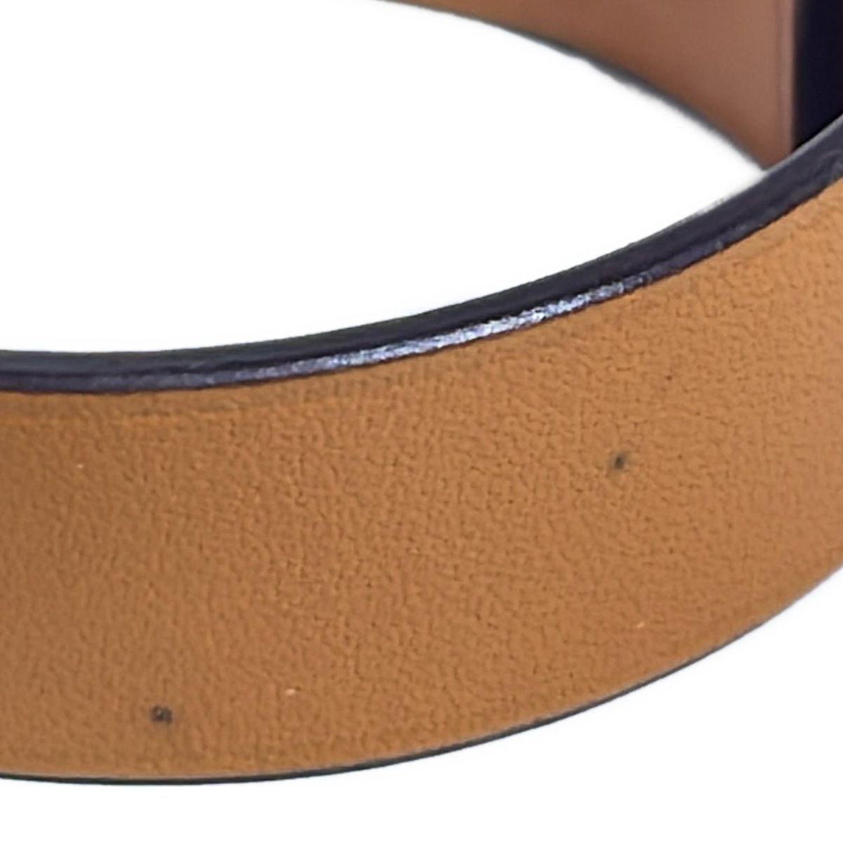 HERMES エルメス バングル サックアデペッシュ レザー オレンジ ゴールド ゴールド金具