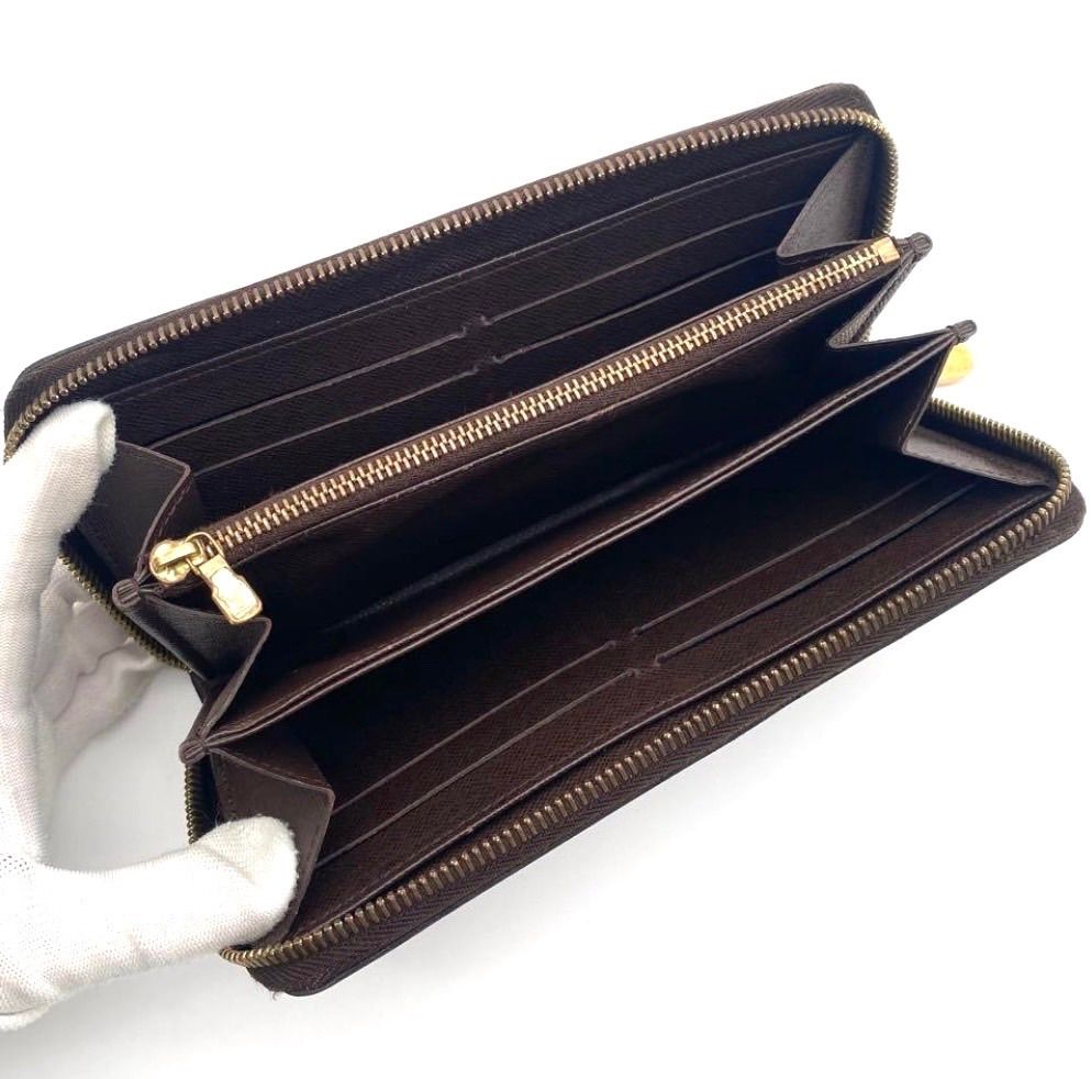 ルイヴィトン ダミエ エベヌ ジッピーウォレット 長財布 ブラウン