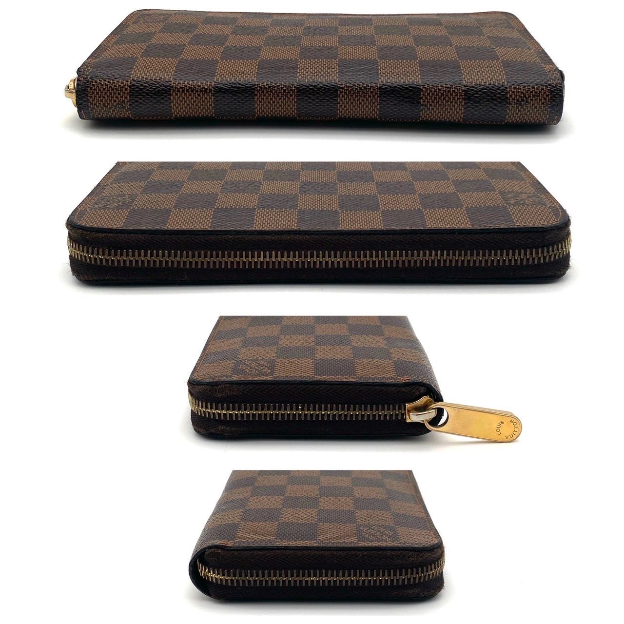 ルイヴィトン ダミエ エベヌ ジッピーウォレット 長財布 ブラウン