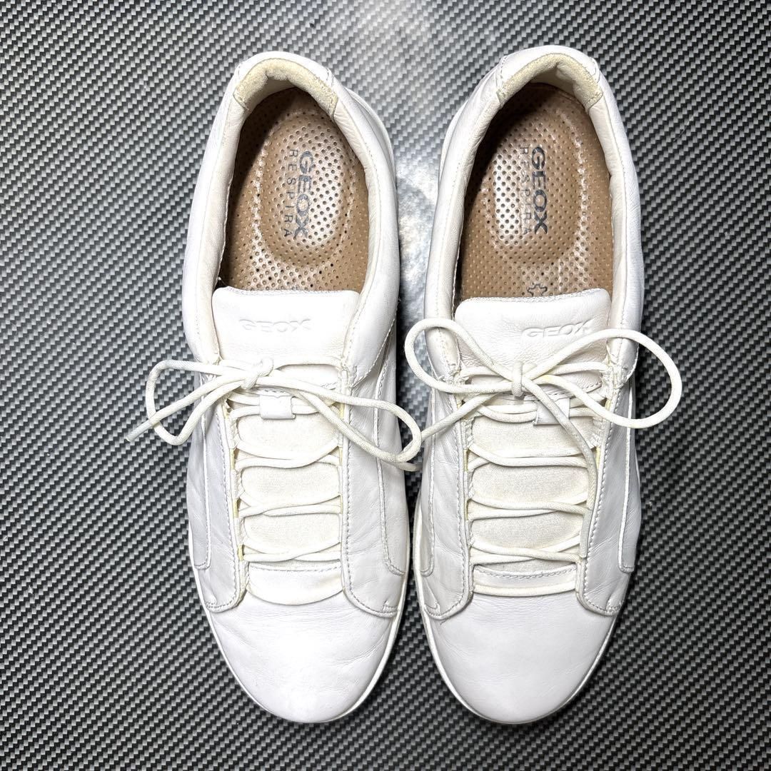 ✨美品✨GEOX ジェオックス レザー ローカット スニーカー US6/24.5cm