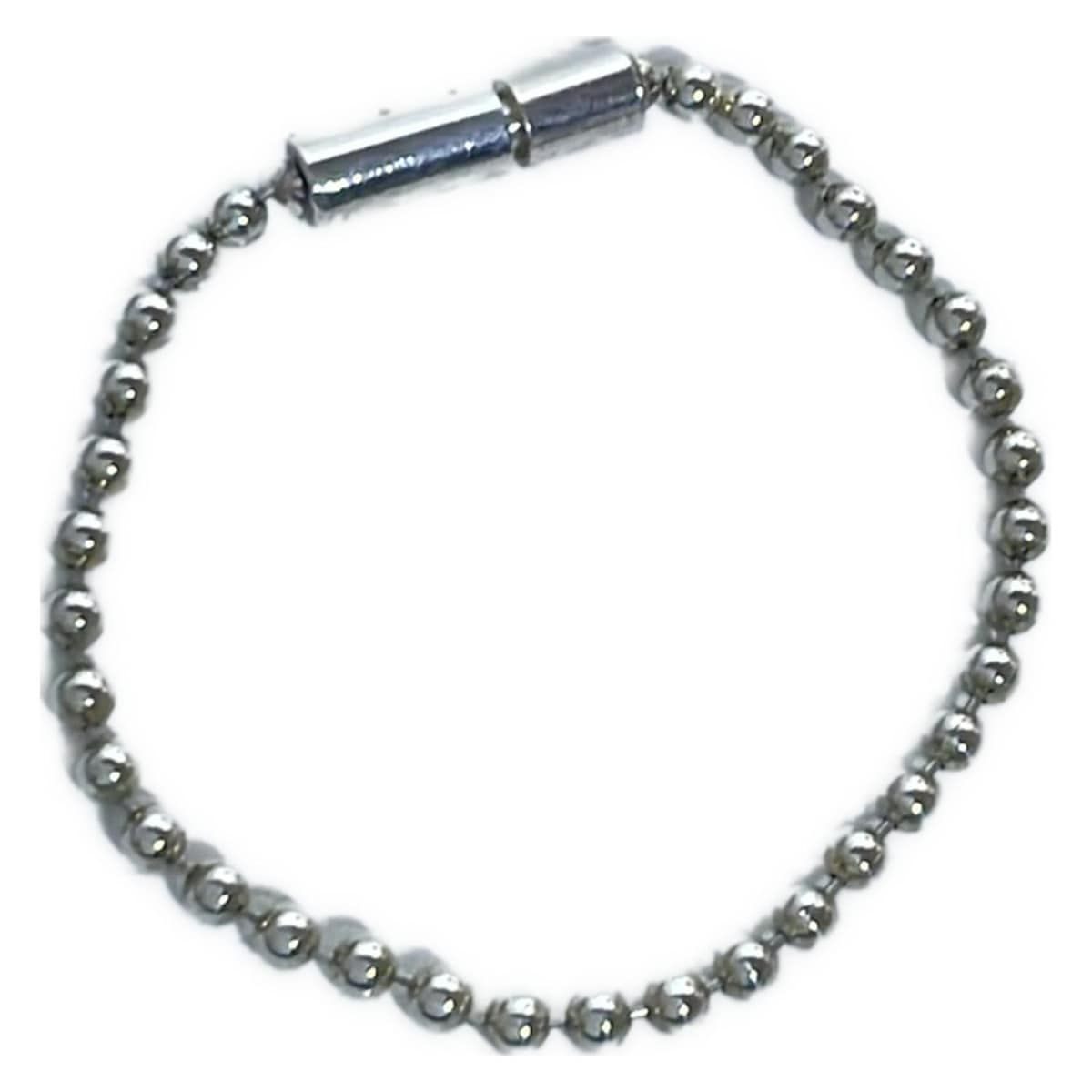 GUCCI(グッチ) ネックレス美品 ドッグタグ シルバー ボールチェーン