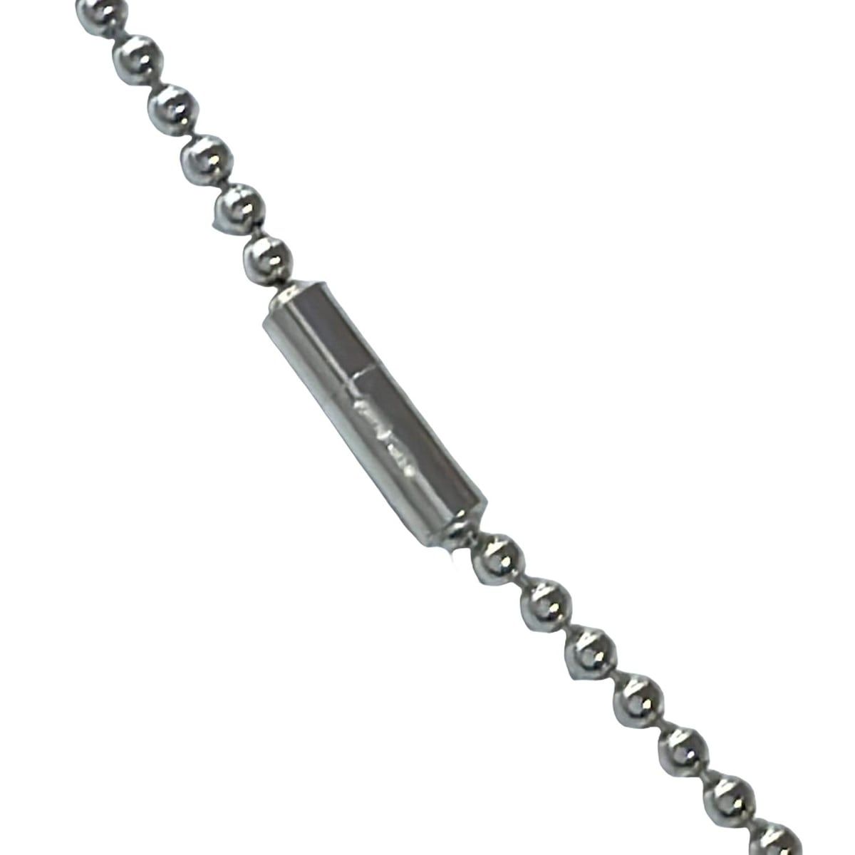 GUCCI(グッチ) ネックレス美品 ドッグタグ シルバー ボールチェーン