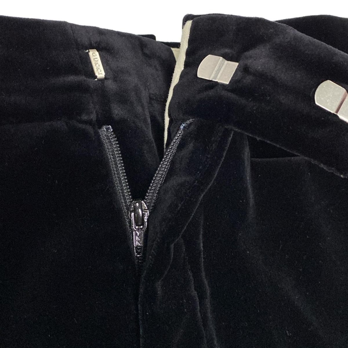 【GUCCI】ベロアフレアパンツ 中古・古着通販】GUCCI (グッチ) ベロアパンツ パープル サイズ:48