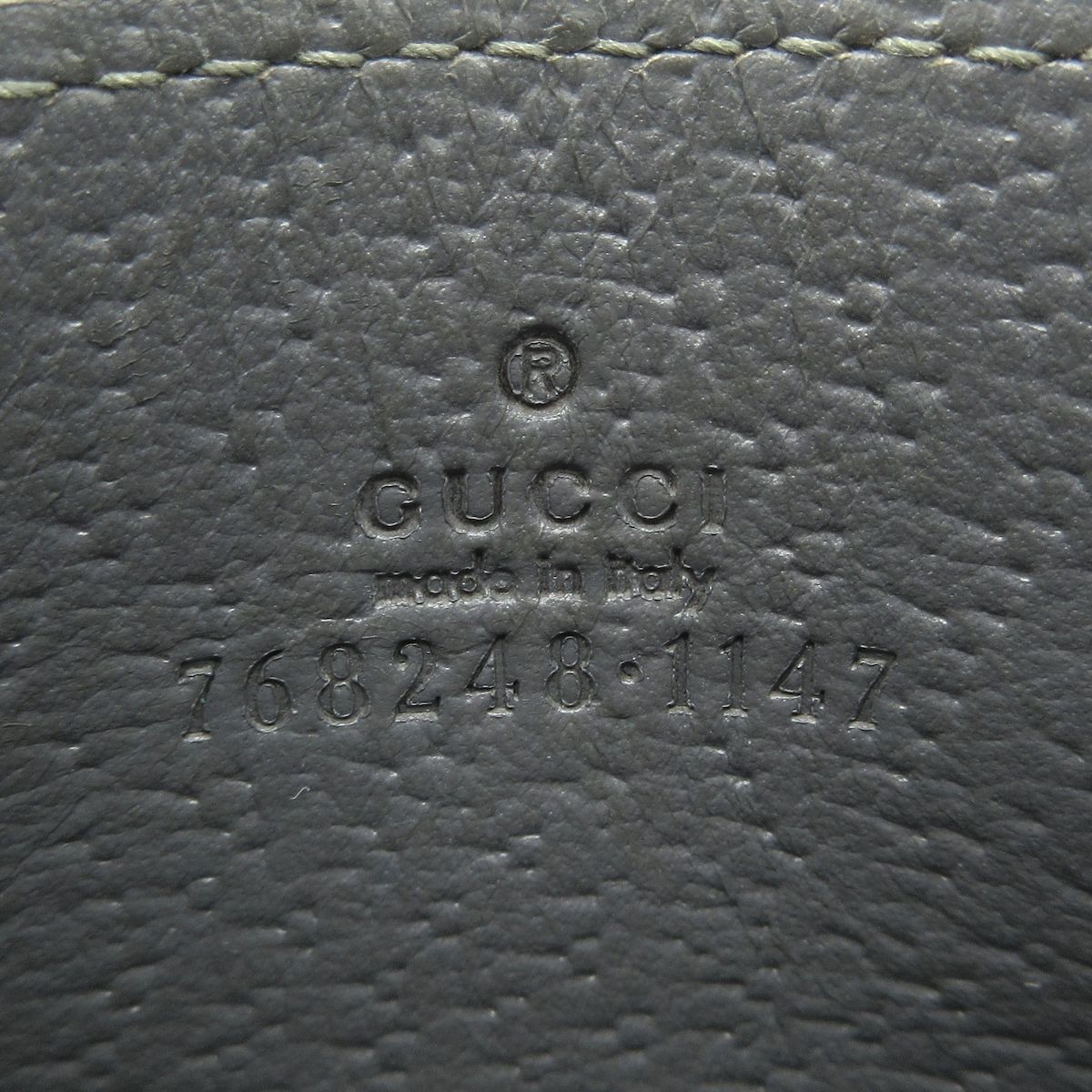  GUCCI グッチ カードケース GGスプリーム 768248 グレー ダークグレー レザー カードケース 小物