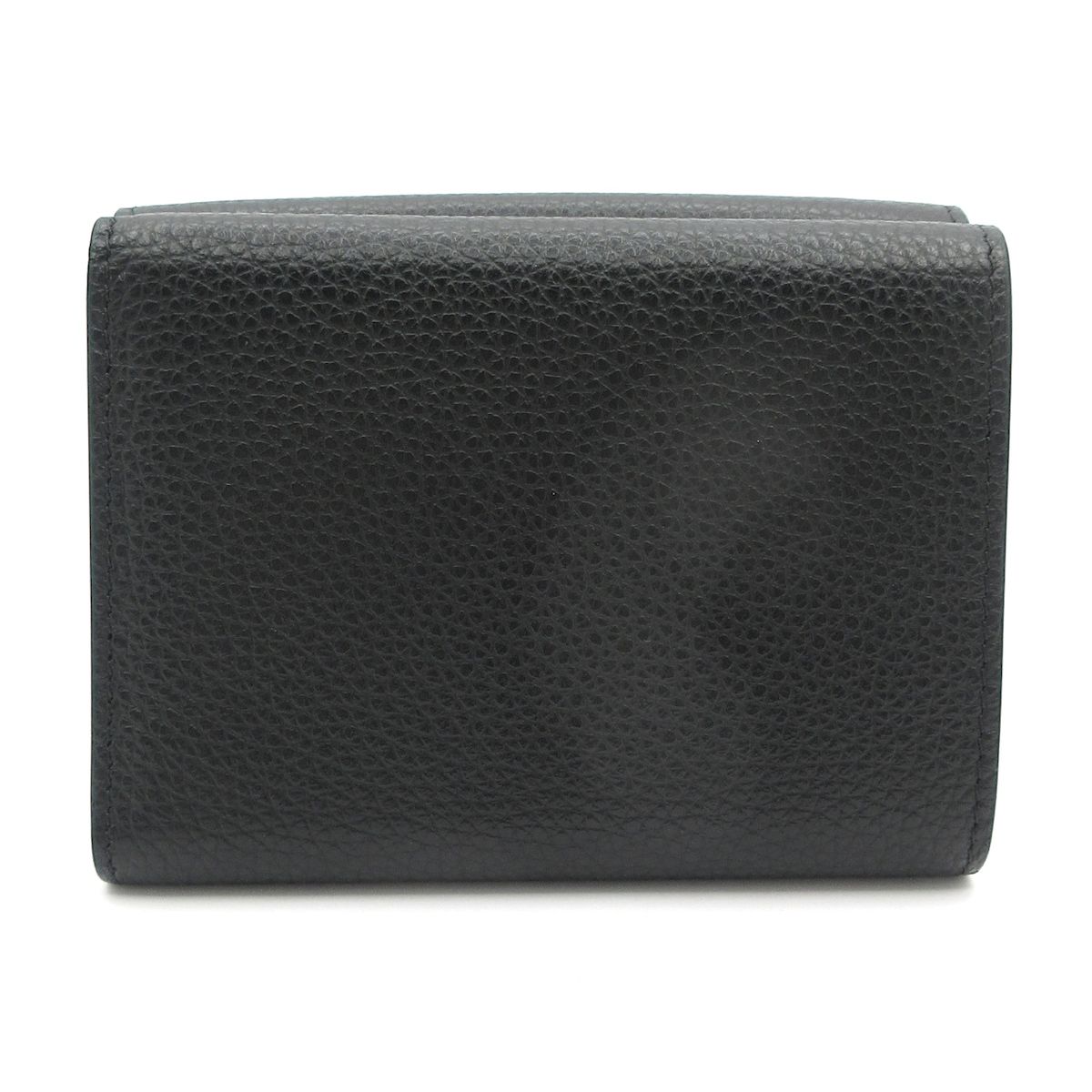 MARNI マルニ 3つ折り財布 黒 白 レザー