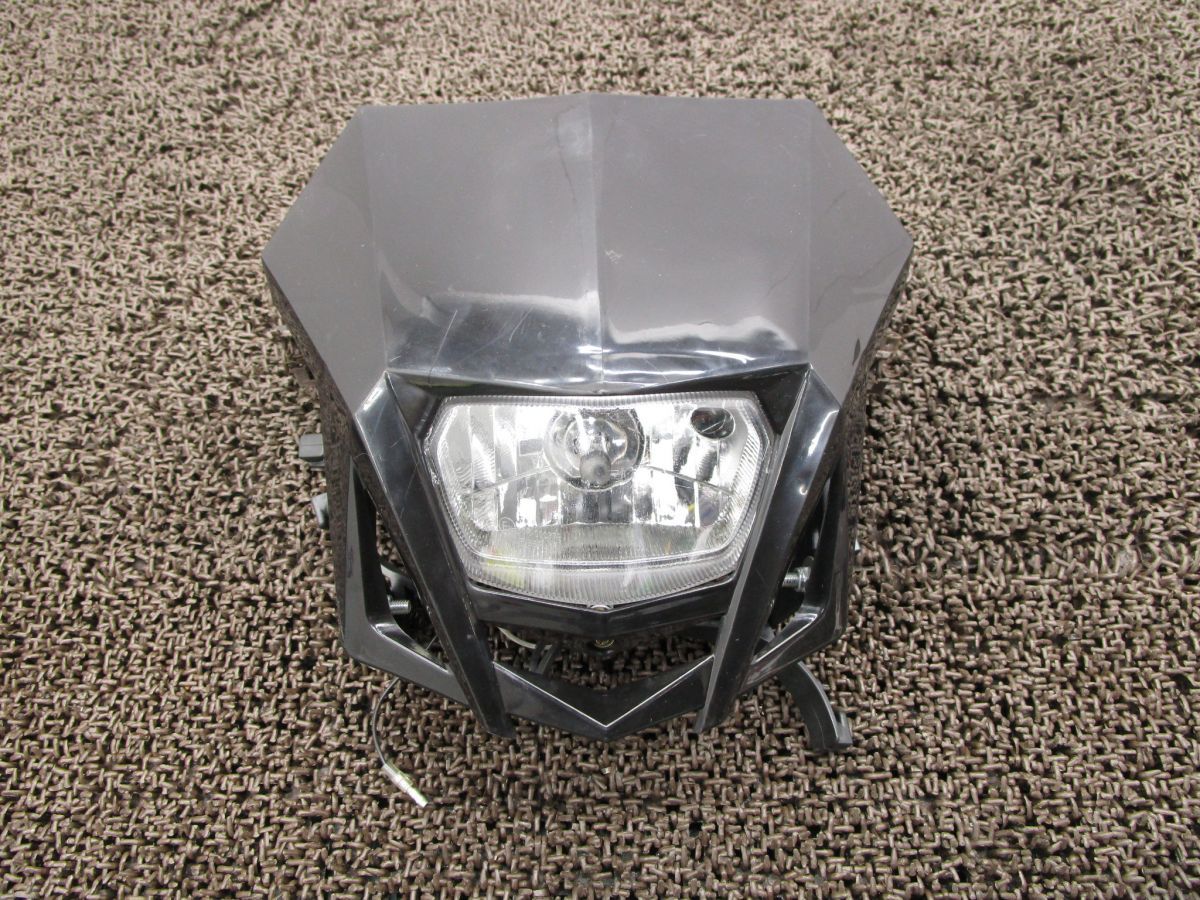 Dトラッカー 社外 ヘッドライト カウル △A8799！LX250E カスタム素材