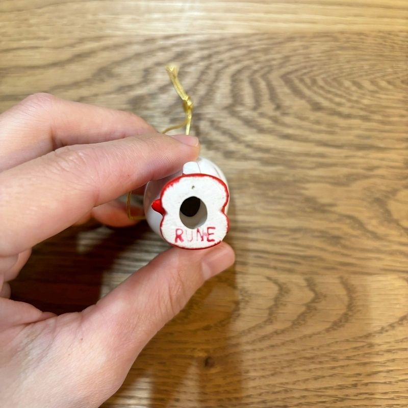 当時物 内藤ルネ RUNE 牧神(パン) 悪魔 2本角 陶器 オーナメント 置物