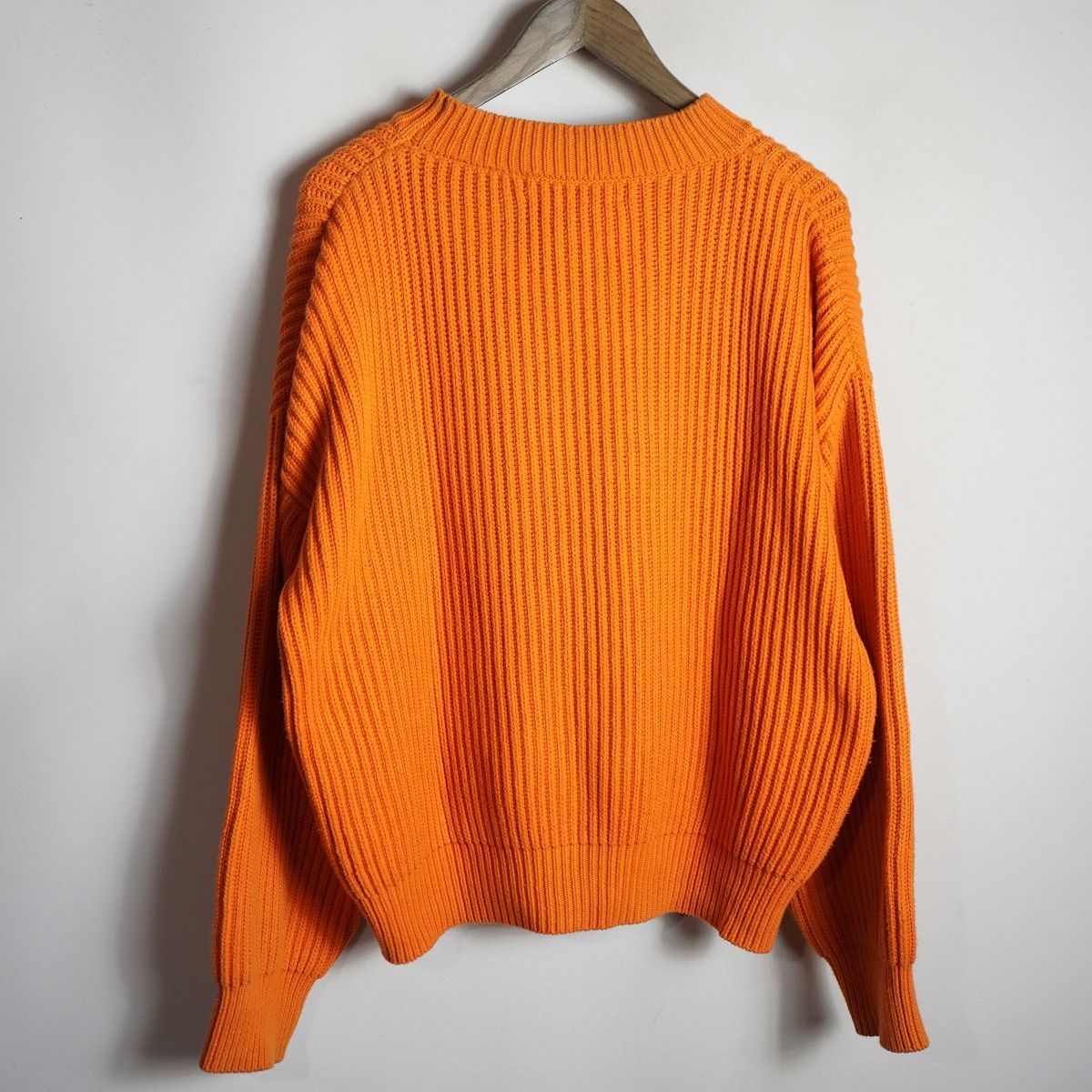 正規 19SS UNUSEDアンユーズド コットン カシミヤ混 長袖 プルオーバー 