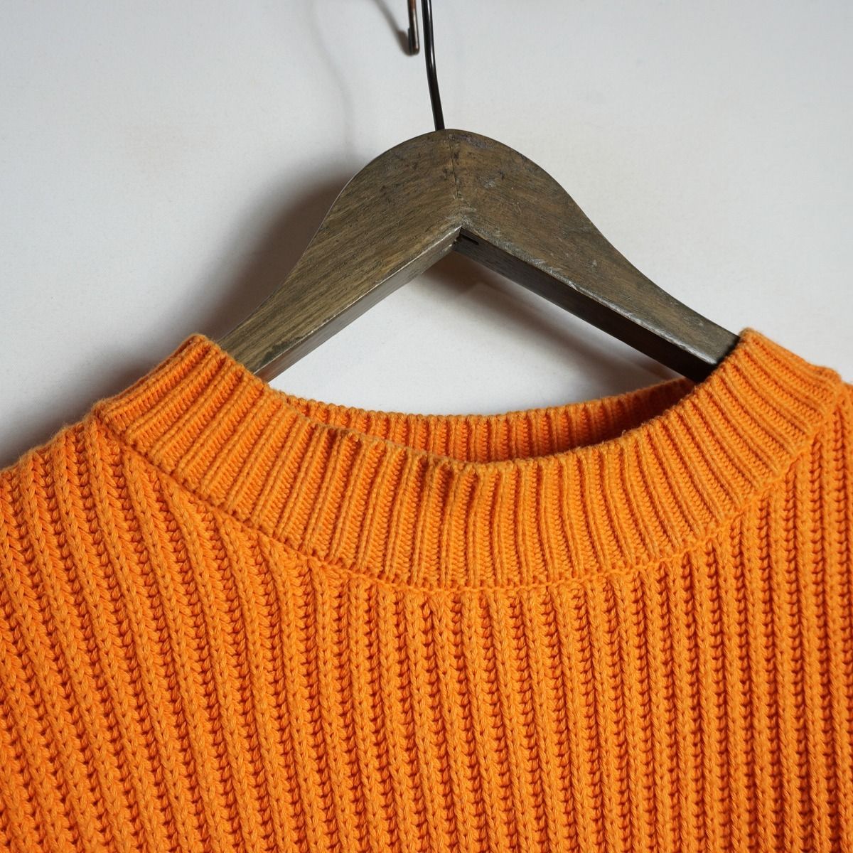 正規 19SS UNUSEDアンユーズド コットン カシミヤ混 長袖 プルオーバー 