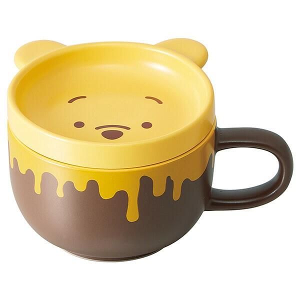 くまのプーさん スープカップ 陶器製フタ付 340ml スープ皿 プ