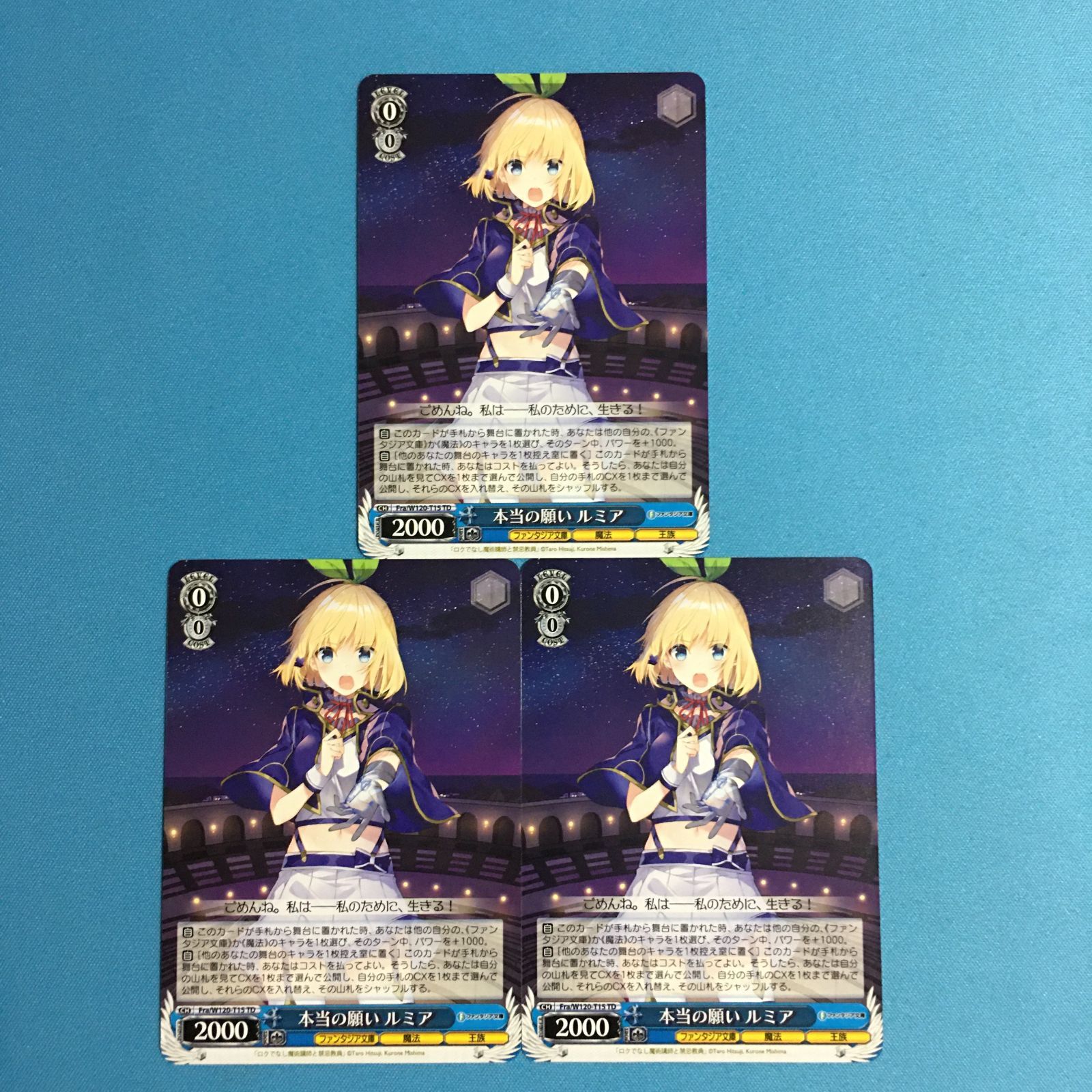 ヴァイスシュヴァルツ 富士見ファンタジア文庫 TD 本当の願い ルミア 3