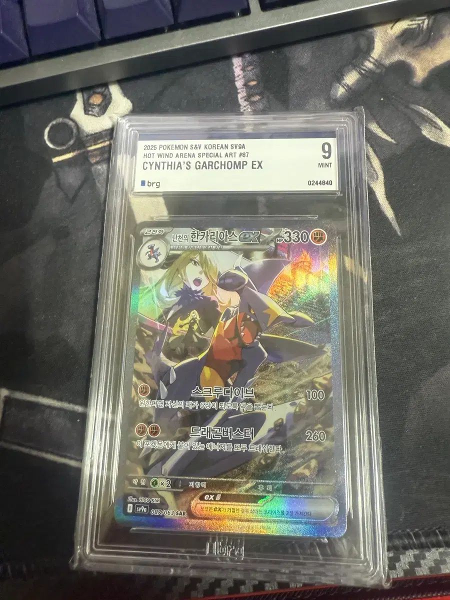 ポケモンカード 난천의한카리아스sar brg 9 を