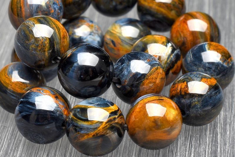 １点物 嵐の石 高品質 ピーターサイト 11.5 mm ブレスレット パワーストーン 天然石 _U 8163