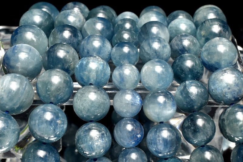 たっぷり繊維質 カイヤナイトシリカ 10mm ブレスレット _Z3440 1点物