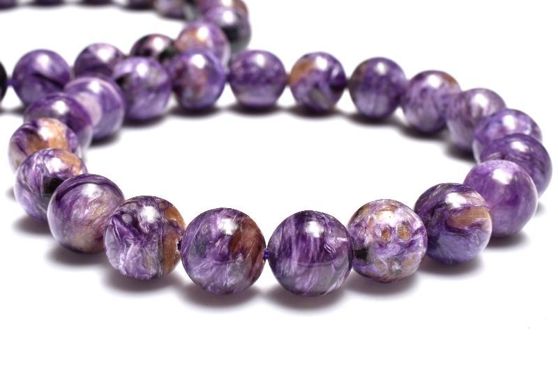 三大ヒーリング ゴールデンエンジェルシリカ(チャロアイト)　16mm　ブレスレット 1個売り パワーストーン 天然石 _BG6196-16