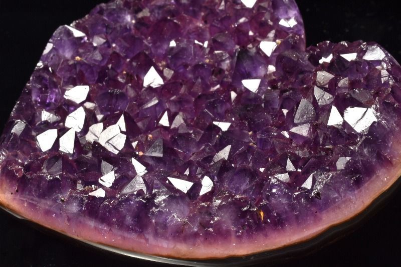 1点物】希少◇ウルグアイ産 アメジストクラスター 91x88x32mm ハート