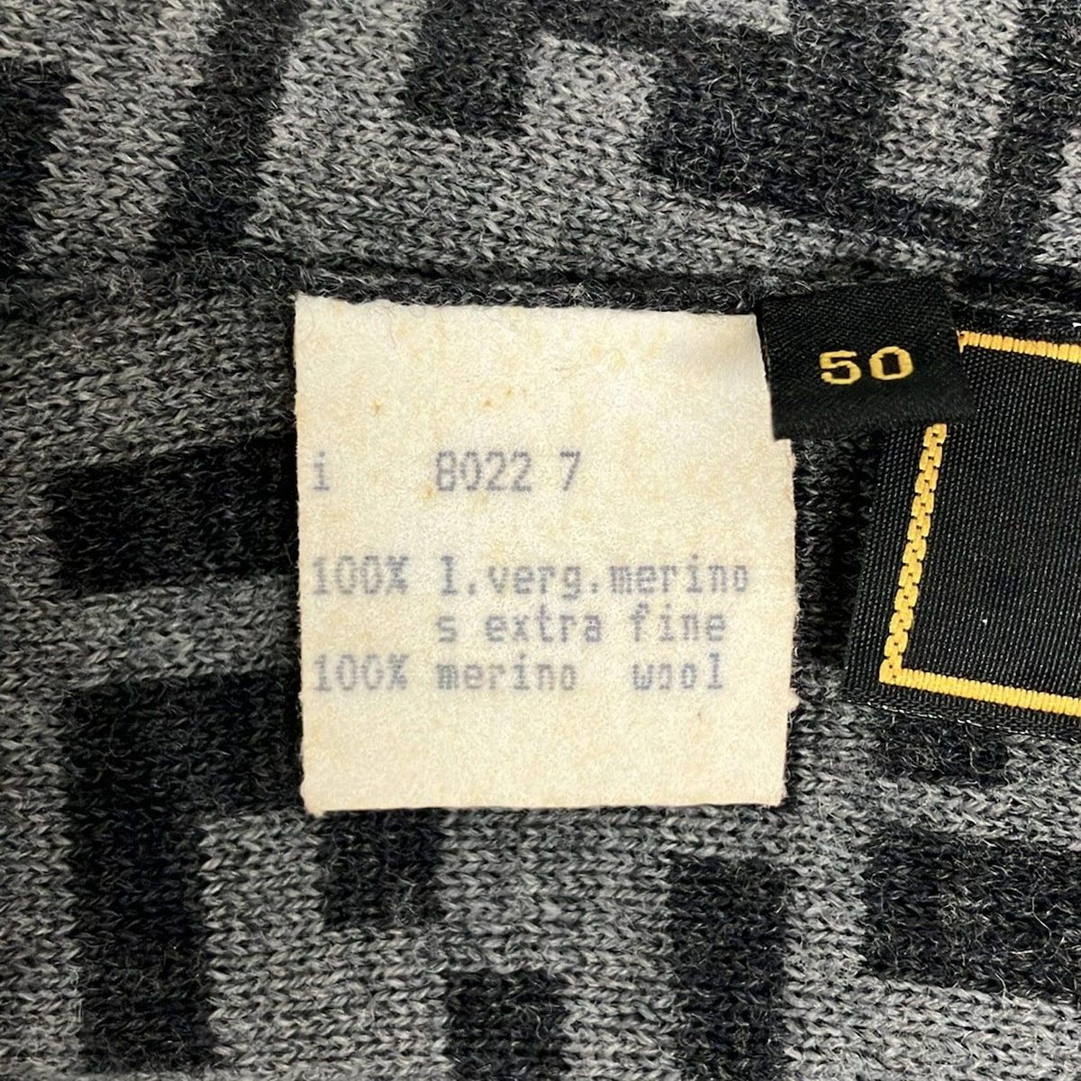 FENDI(フェンディ) ストール(ショール) - グレー×ダークグレー