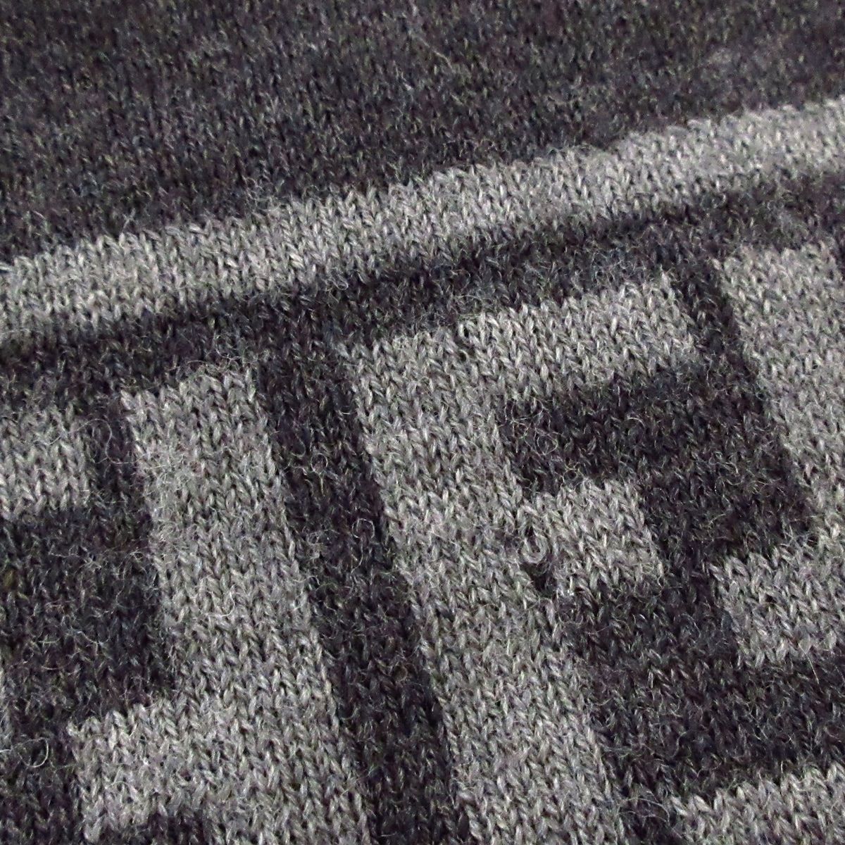 FENDI(フェンディ) ストール(ショール) - グレー×ダークグレー