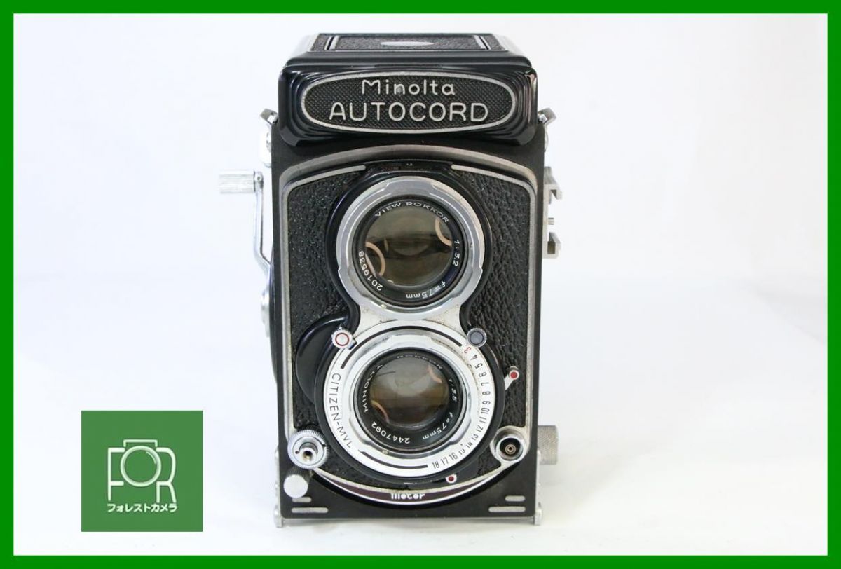 点検済 MINOLTA RG型 367411 シャッター全速 AAA 324 二眼レフカメラ フィルムカメラ