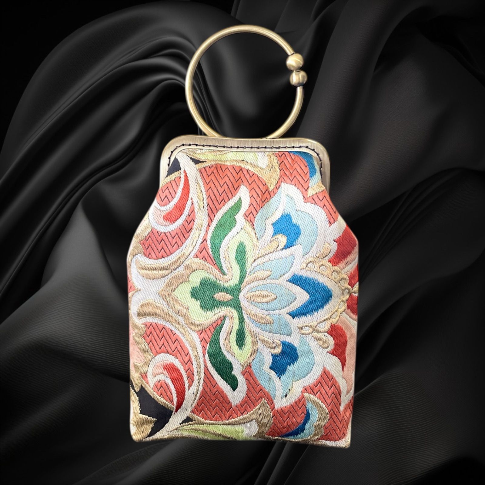 No 655 入れたまスマホ操作 着物スマホバッグ 着物サコッシュ 高検索ワード コーデセット