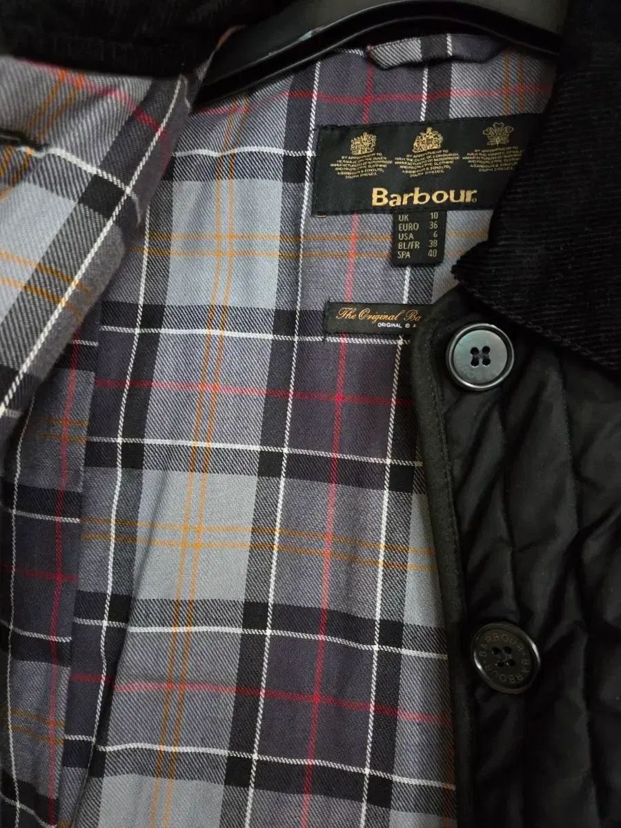 バブアー ブラック キルティング ジャケット コーデュロイ カラ - メルカリ