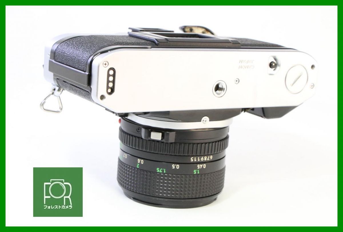点検済 CANON AE 1 FD 50 mm F 4 シャッター全速 露出計 割れなし 若干鳴きなし EEE 1516